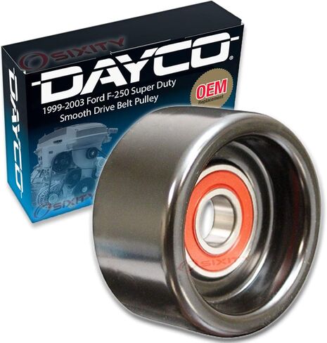 بكرة شد حزام محرك البكرة الناعمة من Dayco متوافقة مع Ford F-250 Super Duty 6.0L 7.3L V8 1999-2003 in Saudi Arabia