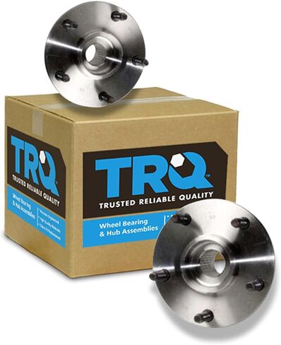 TRQ Front Wheel Hub & Bearing Left & Right Pair Set for Chevy GMC Cadillac 4WD in Kuwait