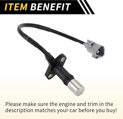 1 Pc Crankshaft Position Sensor for Toyota Tacoma 1995-2004 for Toyota 4Runner 1996-2000 Crank CKP Sensor Sturdy Metal Plastic Engine Black in Saudi Arabia