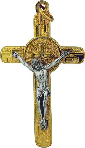 Venerare Saint Benedict Cross Pendant with Cord for Neck Wear in Saudi Arabia