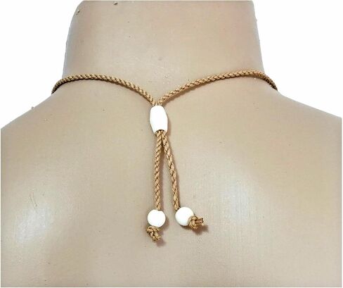 Hawaiian Jewelry Hand Carved Bone Plumeria Flower Pendant Choker Necklace in Saudi Arabia