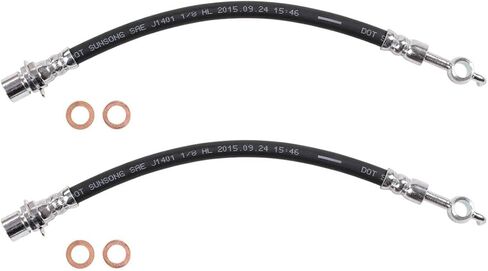 2 Rear Brake Hydraulic Hoses Fits Ford Fusion 2009-2012, Lincoln MKZ 2009-2012, Mercury Milan 2009-2011 in Saudi Arabia