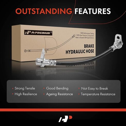A-Premium Rear Inner Brake Hydraulic Hose Compatible with Dodge Models - Journey 2009 2010 2011 2012 2013 in Saudi Arabia