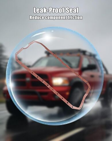 Engine Oil Pan Gasket Set Fit for Dodge Ram Cummins 5.9L 6.7L ISB QSB 24V 2500 3500 2003-2009 Replace 3958165 5086854AA in Kuwait