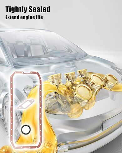 Engine Oil Pan Gasket Set Fit for Dodge Ram Cummins 5.9L 6.7L ISB QSB 24V 2500 3500 2003-2009 Replace 3958165 5086854AA in Kuwait