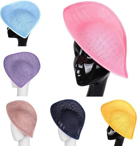 Teardrop Sinamay Hat Base Sinamay Saucer Upturned Brim Hat Base Fascinator Base Saucer Millinery Base Sinamay in Saudi Arabia