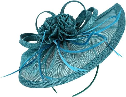 Wedding Fascinator Hat Women Bridal Mesh Top Hat Headband for Bridesmaid Party Tea Party Accessories in Saudi Arabia