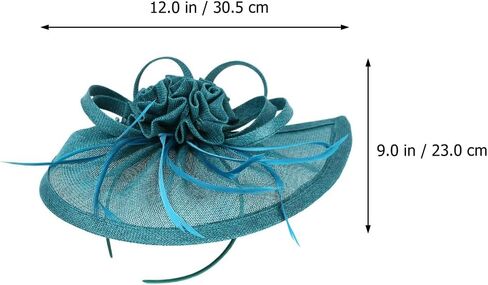 Wedding Fascinator Hat Women Bridal Mesh Top Hat Headband for Bridesmaid Party Tea Party Accessories in Saudi Arabia