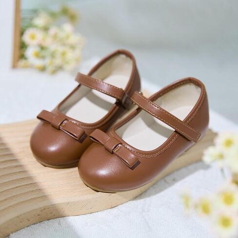 ESTINE Girls Bow Wedding Party Dress Ballet Flats - Mary Jane Shoes for Toddler Little Kids Girl in Saudi Arabia