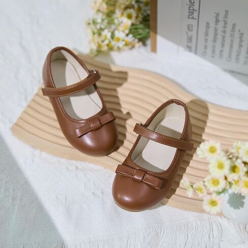 ESTINE Girls Bow Wedding Party Dress Ballet Flats - Mary Jane Shoes for Toddler Little Kids Girl in Saudi Arabia