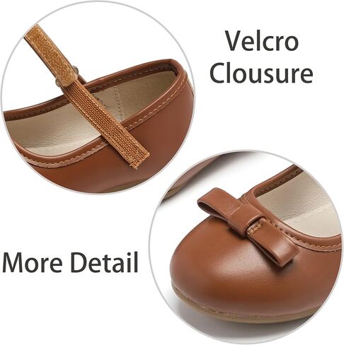 ESTINE Girls Bow Wedding Party Dress Ballet Flats - Mary Jane Shoes for Toddler Little Kids Girl in Saudi Arabia