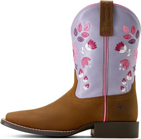 ARIAT unisex-child Wild Bloom Wide Square Toe Western Boot in Saudi Arabia