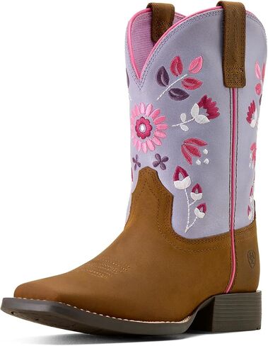 ARIAT unisex-child Wild Bloom Wide Square Toe Western Boot in Saudi Arabia