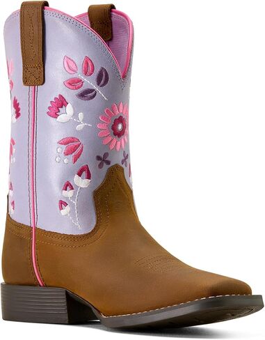 ARIAT unisex-child Wild Bloom Wide Square Toe Western Boot in Saudi Arabia