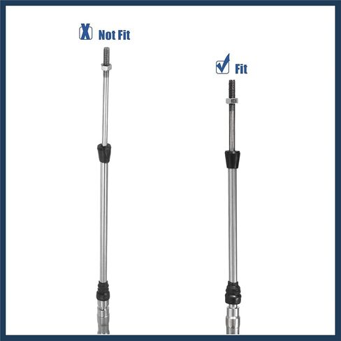 2pcs 13ft 4 Meter 157 Inch Marine Type 3300 / 33C Throttle Shift Remote Control Box Cable for Yamaha Outboard Engine Boat Motor Steering System Black Car Parts Stylish Design in Saudi Arabia