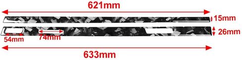 Cnonee1 Co-Pilot Dashboard Panel Cover Sticker Trim LHD Carbon Fiber+Epoxy Coating(Soft) Forged Pattern For Audi Q7 SQ7 4M 2016-2019 in Saudi Arabia