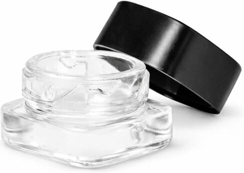 280 عبوة من مرطبانات زجاجية مربعة سعة 5 مل مع أغطية سوداء، حاويات مستحضرات تجميل قابلة لإعادة الملء in Kuwait