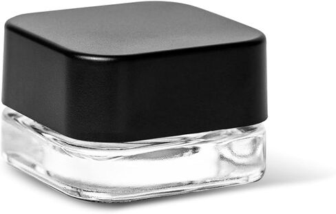 280 عبوة من مرطبانات زجاجية مربعة سعة 5 مل مع أغطية سوداء، حاويات مستحضرات تجميل قابلة لإعادة الملء in Kuwait