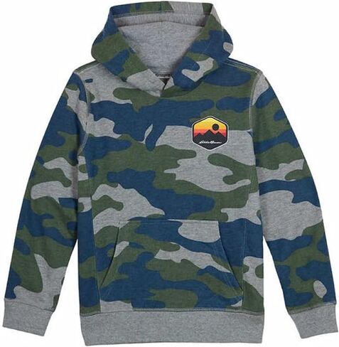 Eddie Bauer Boy's Hoodie and Tee Set (Green Camo/Gray, Small) in Saudi Arabia