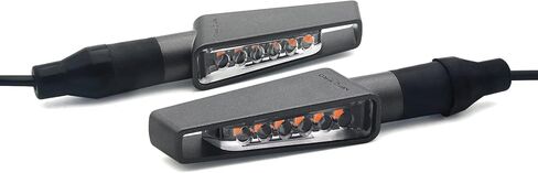 Motorcycle Indicator Lights Flowing LED Turn Signal Lights Blinkers for YAMAHA FZ8 MT07 FZ6 FZ09 FZ07 VMAX for DAYTONA 675 for VSTROM DL650 XSR900 GROM (Space Grey 2pcs) in Saudi Arabia