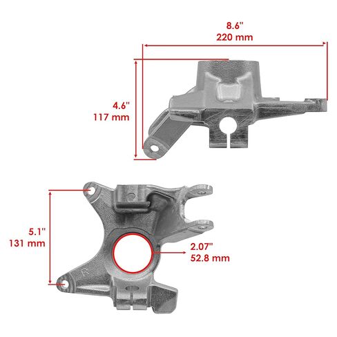 Caltric Front Left Right Knuckle/Ball Bearing and Circlip Compatible with Can-Am Defender HD10 2018 2021 in Saudi Arabia