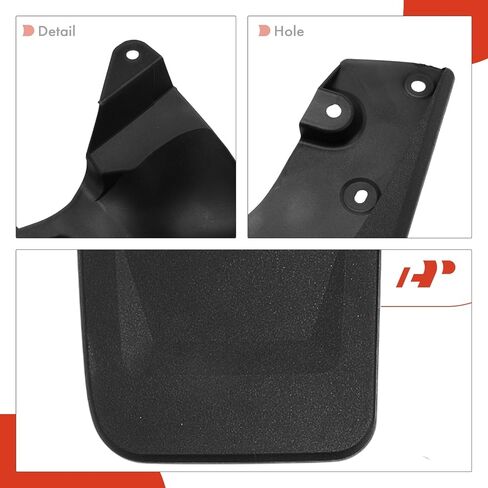 اللوحات الطينية الممتازة لسيارة Toyota Tacoma 2005-2015 (الإصدار الأصلي الممتد)، 4 عبوات من ملحقات واقيات الطين التي لا تتطلب حفرًا، أمامي وخلفي in Saudi Arabia