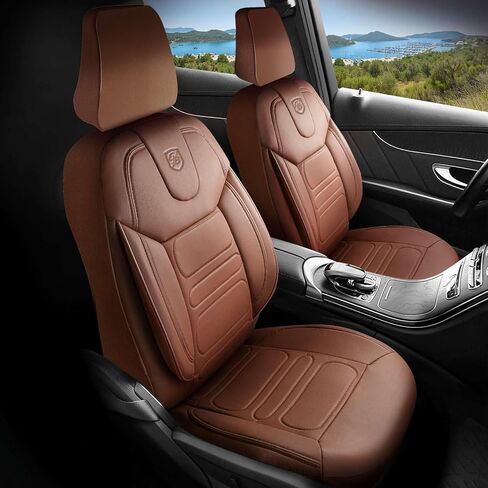 Premium Car Seat Covers for Subaru Outback 2001-2026 - Nappa Leather Car Seat Cover for SUV, Cars, Most Pickups, Terracotta, Car Seat Protector, Car Seat Covers Front Seats in Saudi Arabia