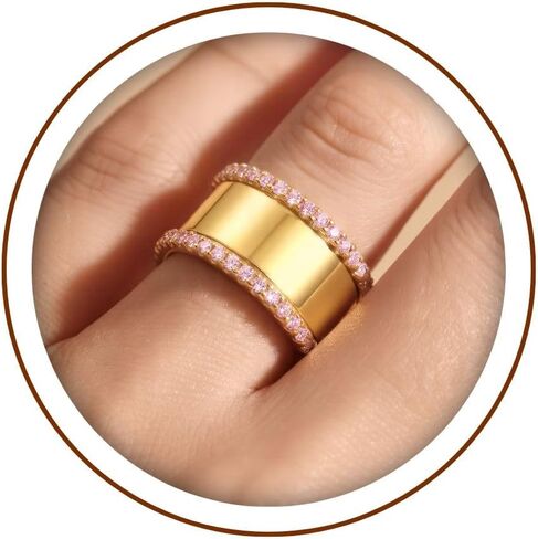 3 عبوات من خواتم التراص لخاتم Oura Gen 3 & Gen 4 - أساور ألماس مقلدة من الذهب والفضة عيار 18 قيراط، رفيقات خواتم ذكية قابلة للتكديس للنساء والرجال - مجموعة هدايا مجوهرات مثالية in Kuwait