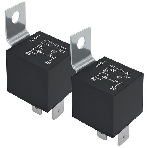 VF7-41F11-S01 Automotive Relay - 12V 70A SPST-NO Mini-ISO Relay with Mounting Brackets in Saudi Arabia