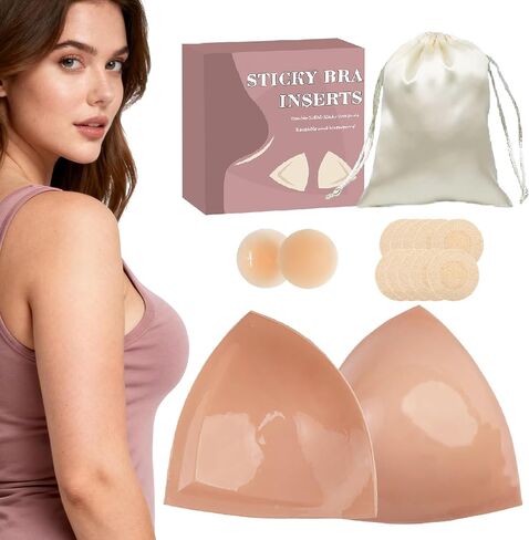 وسادة حمالة صدر لاصقة مزدوجة الجوانب للصدر الكبير، وسادات رفع لاصقة مبطنة بشكل خفيف وقابلة لإعادة الاستخدام للبيكيني وملابس السباحة in Kuwait