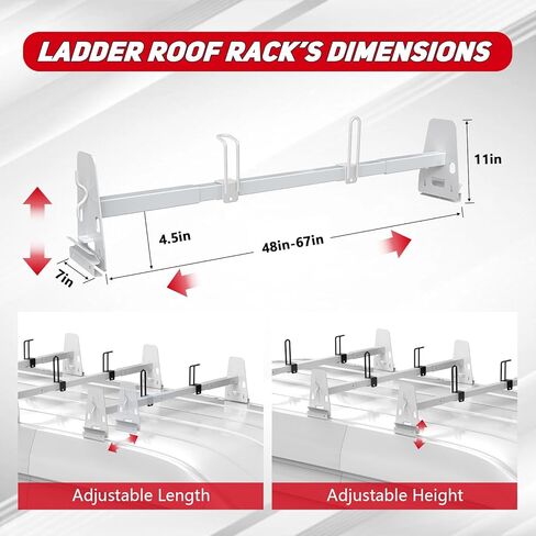 حامل سلم سقف فان عالمي متوافق مع تشيفي اكسبرس 1500 2500 3500 فورد إكونولين جي إم سي سافانا، مزراب المطر جبل رف الأمتعة سقف البضائع فان العارضة 3 قضبان متقاطعة in Kuwait
