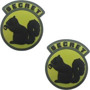 Secret Squirrel Embroidered Morale Patch 3.35 x 2.95 Inch 2PCS