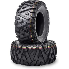 WANDA Set 2 ATV UTV Tire AT 25x10-12 25x10x12 6PR Bighorn Style 20mm Tread Off Road 10165