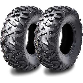 (2) 26x9R12 Radial ATV Front Tire Set for 14-17 Polaris Ranger 900 CREW/XP
