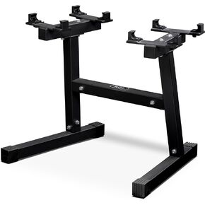 Nuobell Adjustable Dumbbell Stand,Dumbell rack for Nuobell dumbbells,Gym Army brand; Free weight dumbbell stand for men women,Matte Black (STAND ONLY,Dumbbells sold separately)
