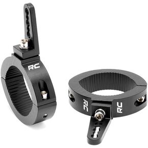 Rough Country Adjustable LED Light Clamps for 2.5-3" Roll Bars - 70172 Black