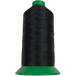 EZ-Xtend Serabond Bonded #92 Polyester Thread - UV Resistant and Heavy Duty Thread Sewing - Extra Strong Upholstery Thread - Can Be Used On Home Sewing Machines (Black, 8 oz Spool)