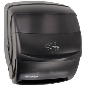 موزع مناشف San Jamar T850 Integra Lever Roll، يناسب لفة بعرض 8-1/4 بوصة وقطر 8-1/2 بوصة، عرض 11-1/2 بوصة × ارتفاع 13-1/2 بوصة × عمق 11-1/4 بوصة ، القطب الشمالي الأزرق in Kuwait