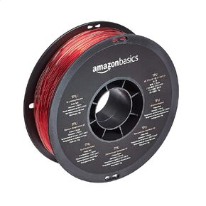 Amazon Basics TPU 3D Printer Filament, 1.75mm, Black, 1 kg Spool (2.2 lbs)