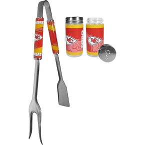 Siskiyou Sports NFL Kansas City Chiefs Unisex 3 in 1 BBQ Tool and Season Shaker, Team Colors, One Size in Kuwait