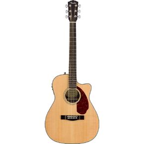 Fender CC-140SCE Concert Cutaway Acoustic Guitar, Natural, with Case