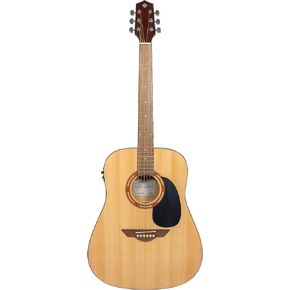 H. Jimenez 6 String Acoustic-Electric Guitar, Right, Tan (LGR100SE)