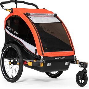Burley Cub X، دراجة أطفال بمقطورة وعربة أطفال بمقعدين