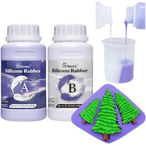 Zdspoxy Silicone Mold Making Kit, Super Elastic Mold Making Silicone Rubber, Liquid Silicone for Mold Making, N.W. 21.16 oz, 1:1 by Volume, Ideal for Casting 3D Silicone Molds Corsican Blue in Kuwait