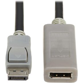 Tripp Lite 15 FT 4K DisplayPort Extension Cable with Active Repeater, Male-to-Female DP to DP, 4K@60Hz, Display Port 1.2, HDR Support Chroma 4:4:4 HDCP 2.2, Gold-Plated, 3-Year Warranty (P579-015-4K6)