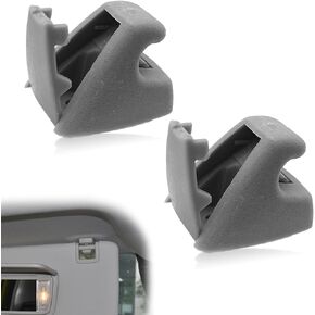 2 Pack Sun Visor Clips, Bracket Sunvisor Retainer Clips Auto Replacement Sunvisor Clip For Chevy Silverado 1500, Tahoe, GMC Sierra 1500, Yukon 2007-2013 (Beige)