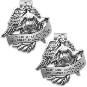 Guardian Angel Visor Clip Car Sun Visor Accessories Bless Driving Safety Religious Gift for Teens, Family, Parent, Friend, New and Old Driver (1 Pcs)