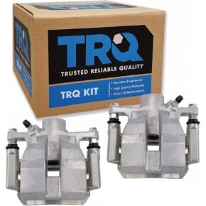 TRQ New Rear Disc Brake Caliper with Bracket & Hardware Pair for Toyota Lexus