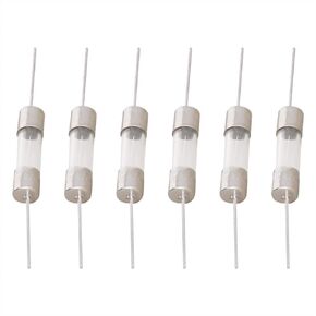Fielect Glass Tube Fuses Axial with Lead Fast-Blow Fuse 5x20mm 2A 250V for Replacing or Repairing Many Home Electronics 6Pcs (F2A)