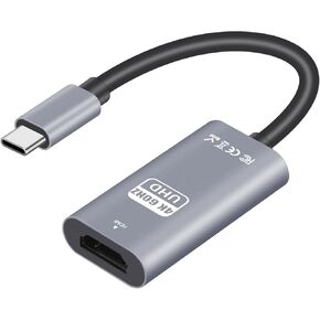 USB C to HDMI Adapter (4K@60Hz), Type-C to HDMI Adapter ([Thunderbolt 3/4]), Aluminum &Portable,Compatible with iPhone 15,MacBook Pro, Air, iPad Pro, Pixelbook, XPS, Galaxy, and More in Kuwait